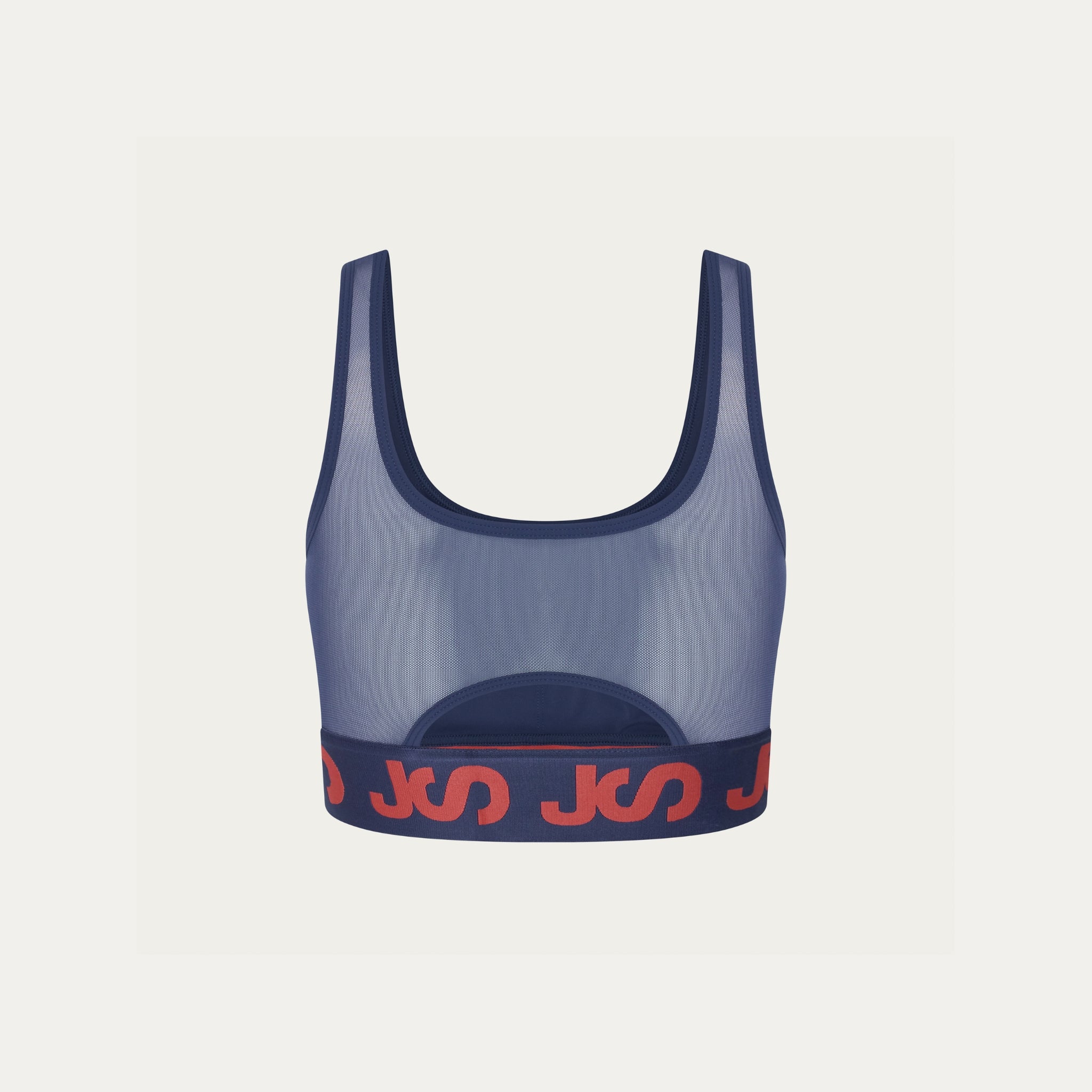 Airflow Medium Support Bra - Indigo/Coral