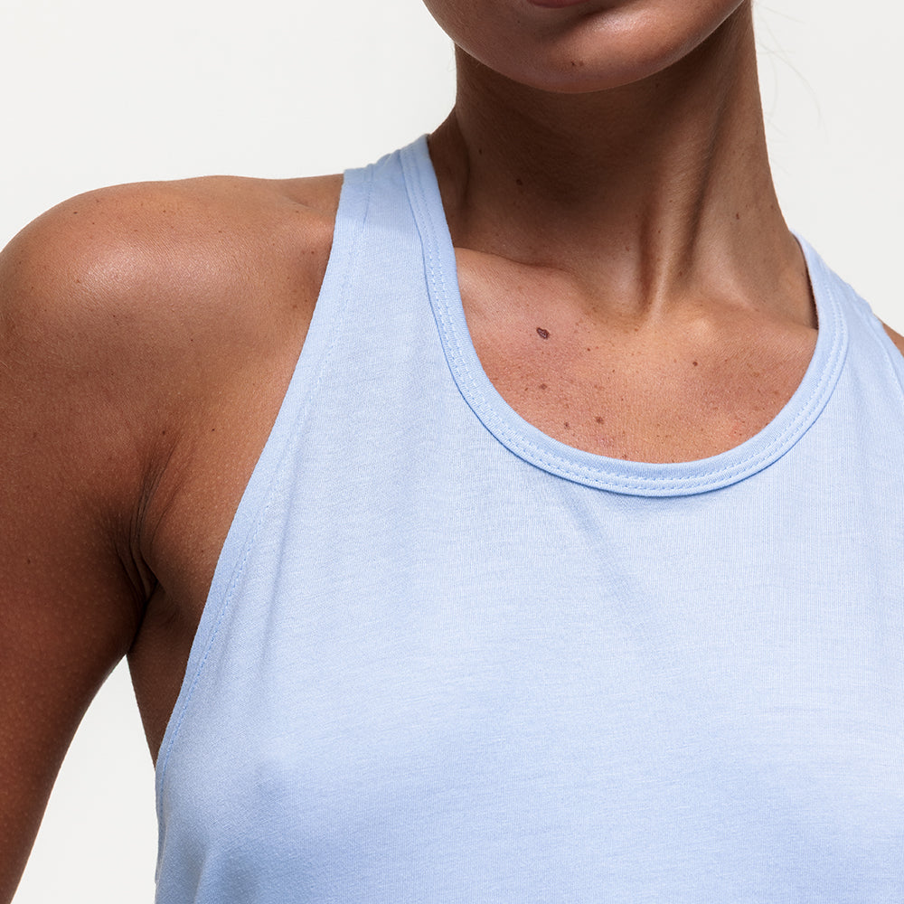 Chandra Tie Tank - Cashmere Blue