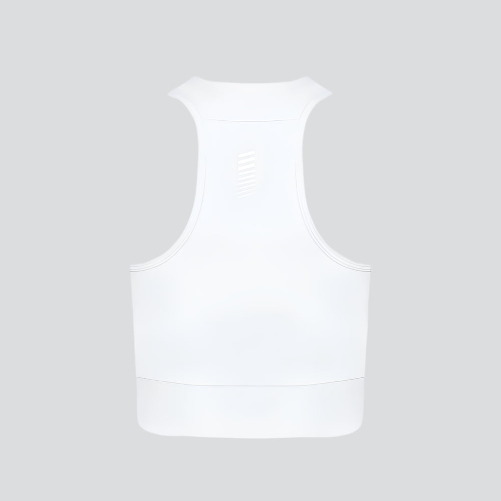 Swift Crop Run Vest - Optic White