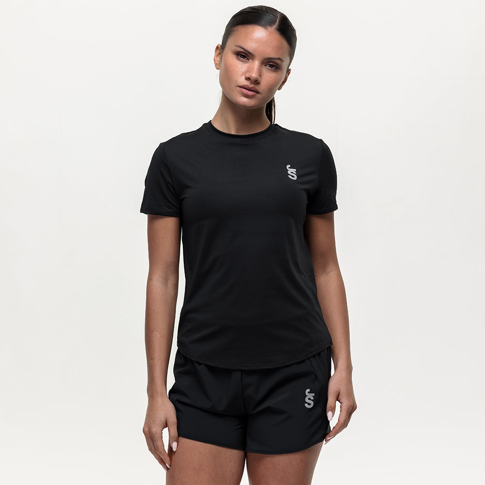 Run Tempo Pocket Tee - Black Onyx