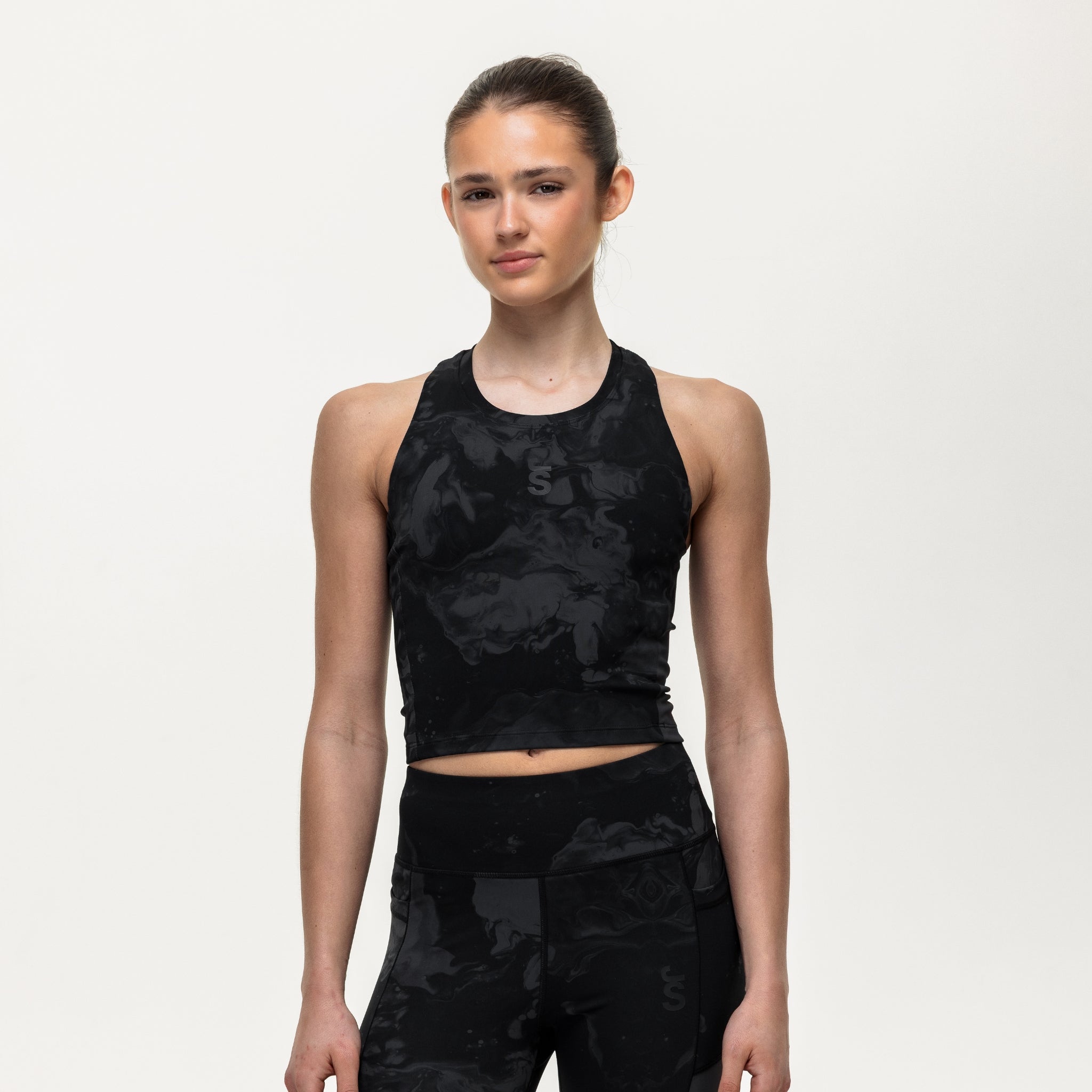 Training Crop Tank - Slate Marble