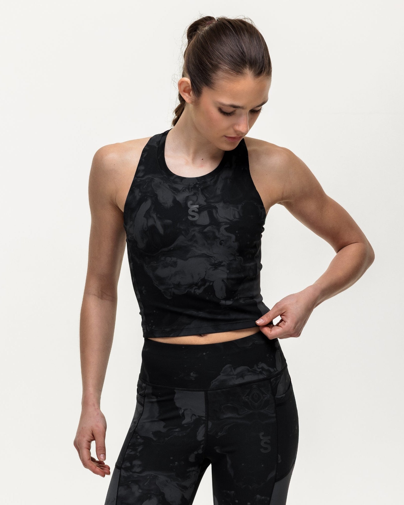 Training Crop Tank - Slate Marble