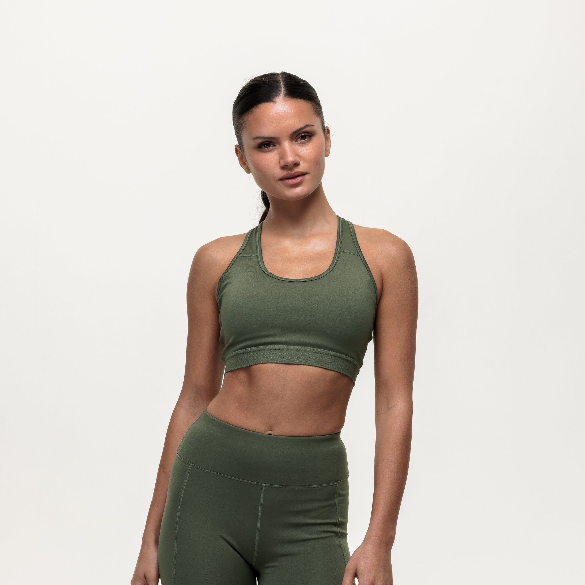 Motion Medium Support Bra - Khaki