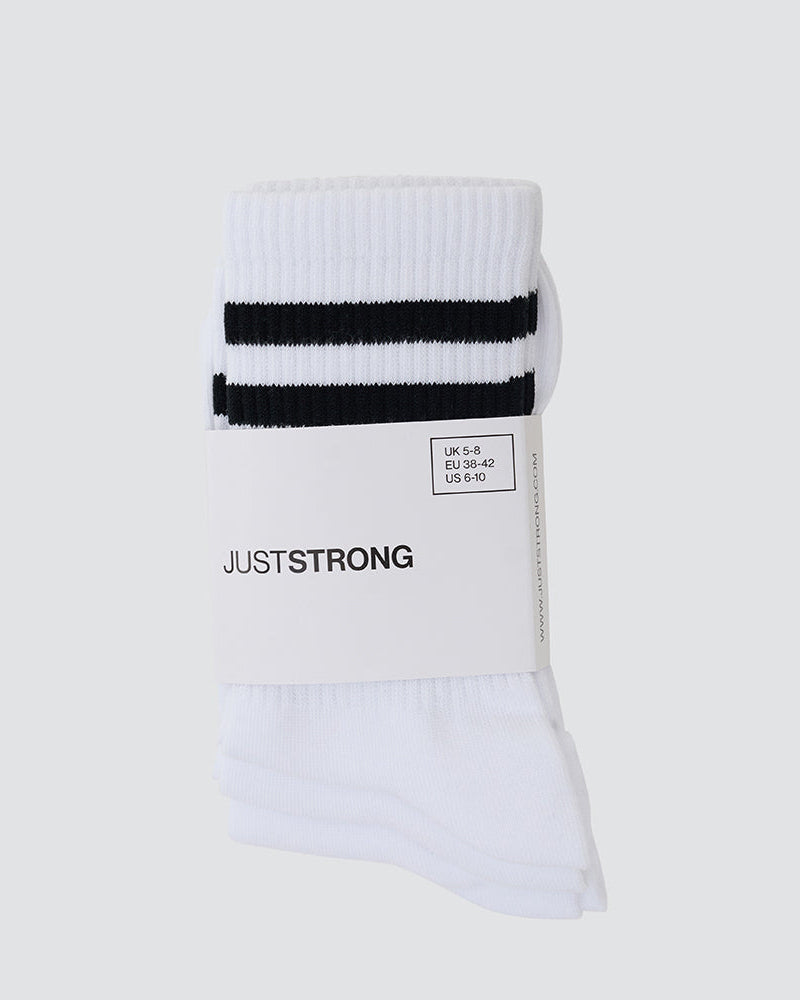 Ivory White Athletic Socks (3 pack)