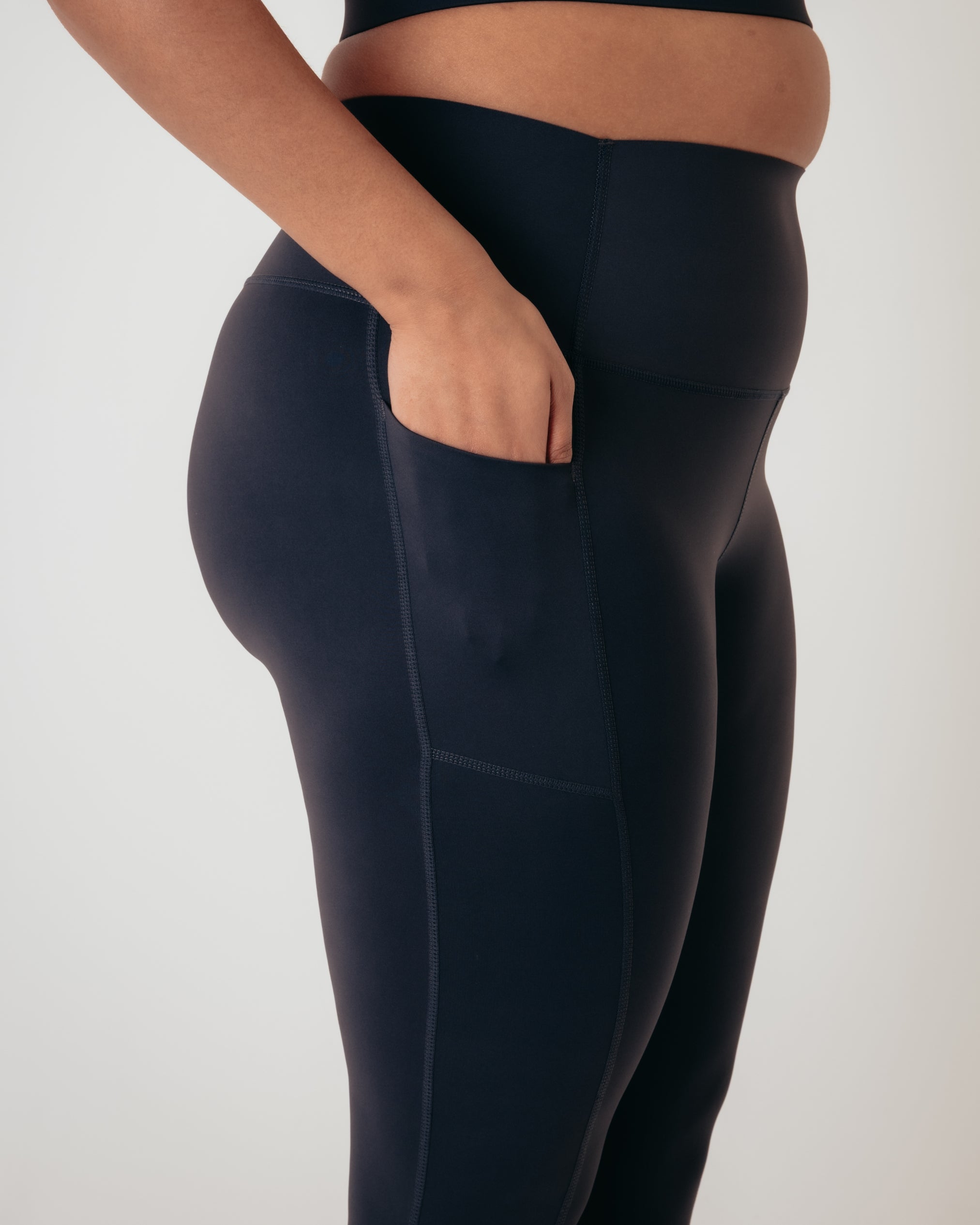Sculpt 7/8 High Rise Training Leggings - Washed Black