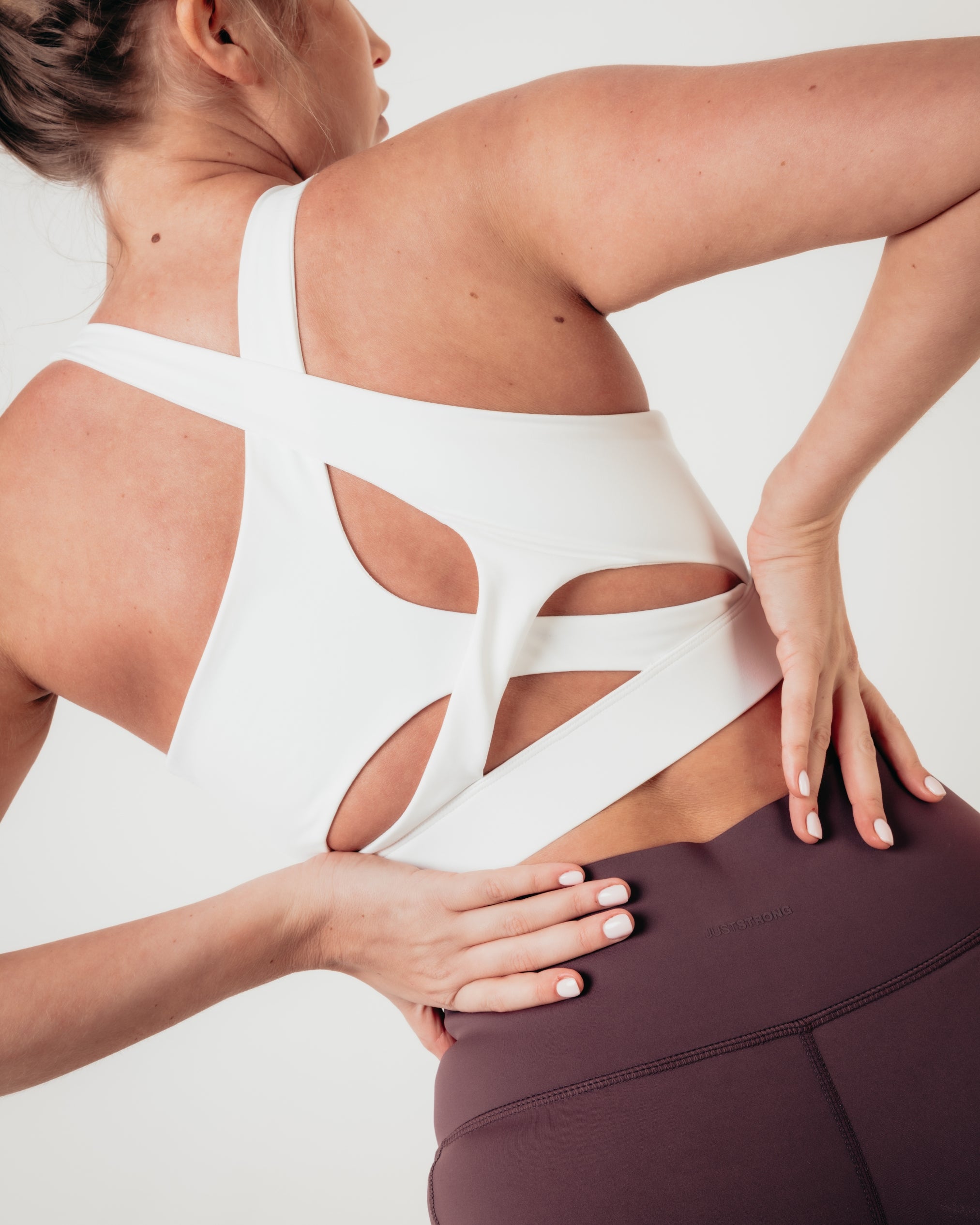 Flex Medium Support Bra - White