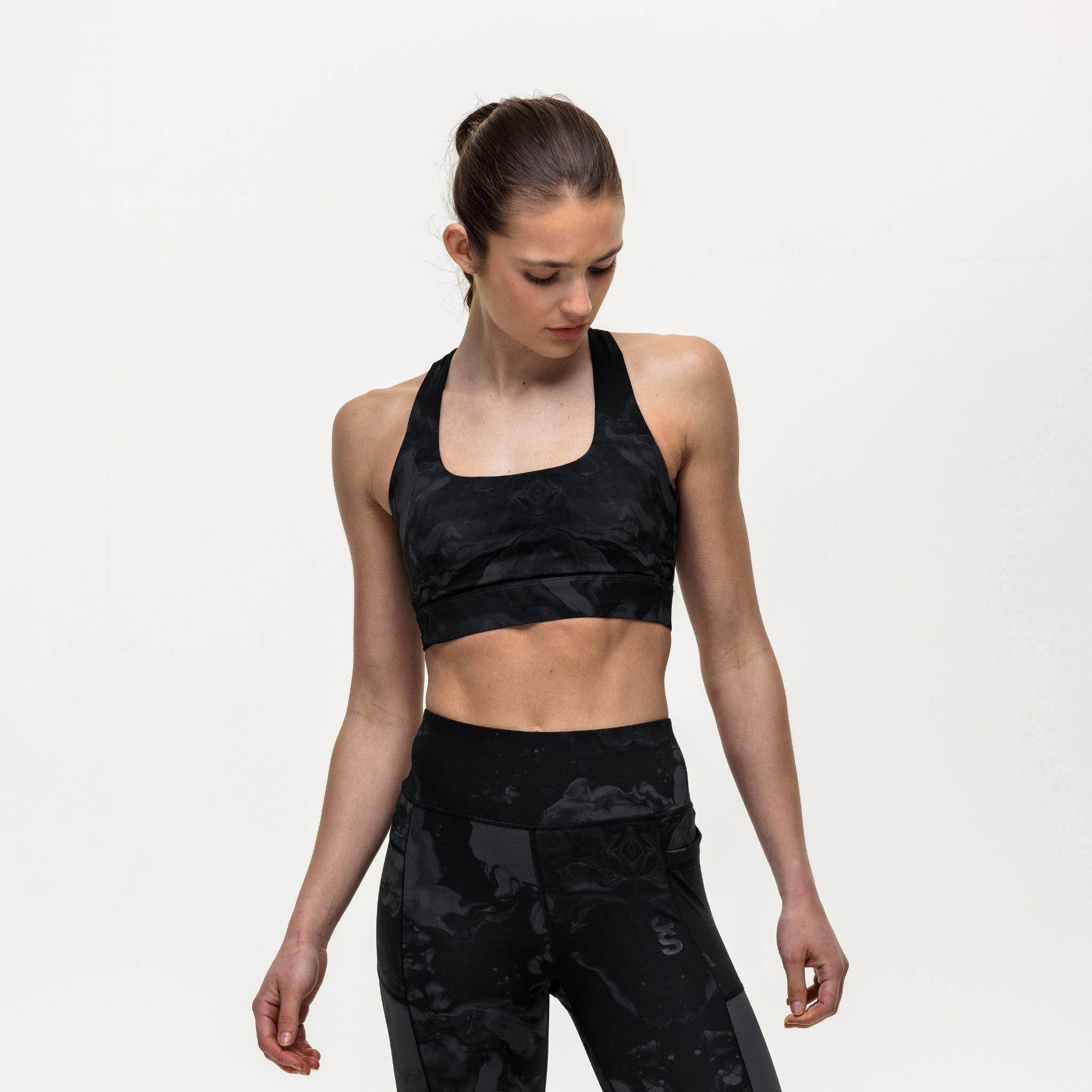 Flex Medium Support Bra - Slate Marble
