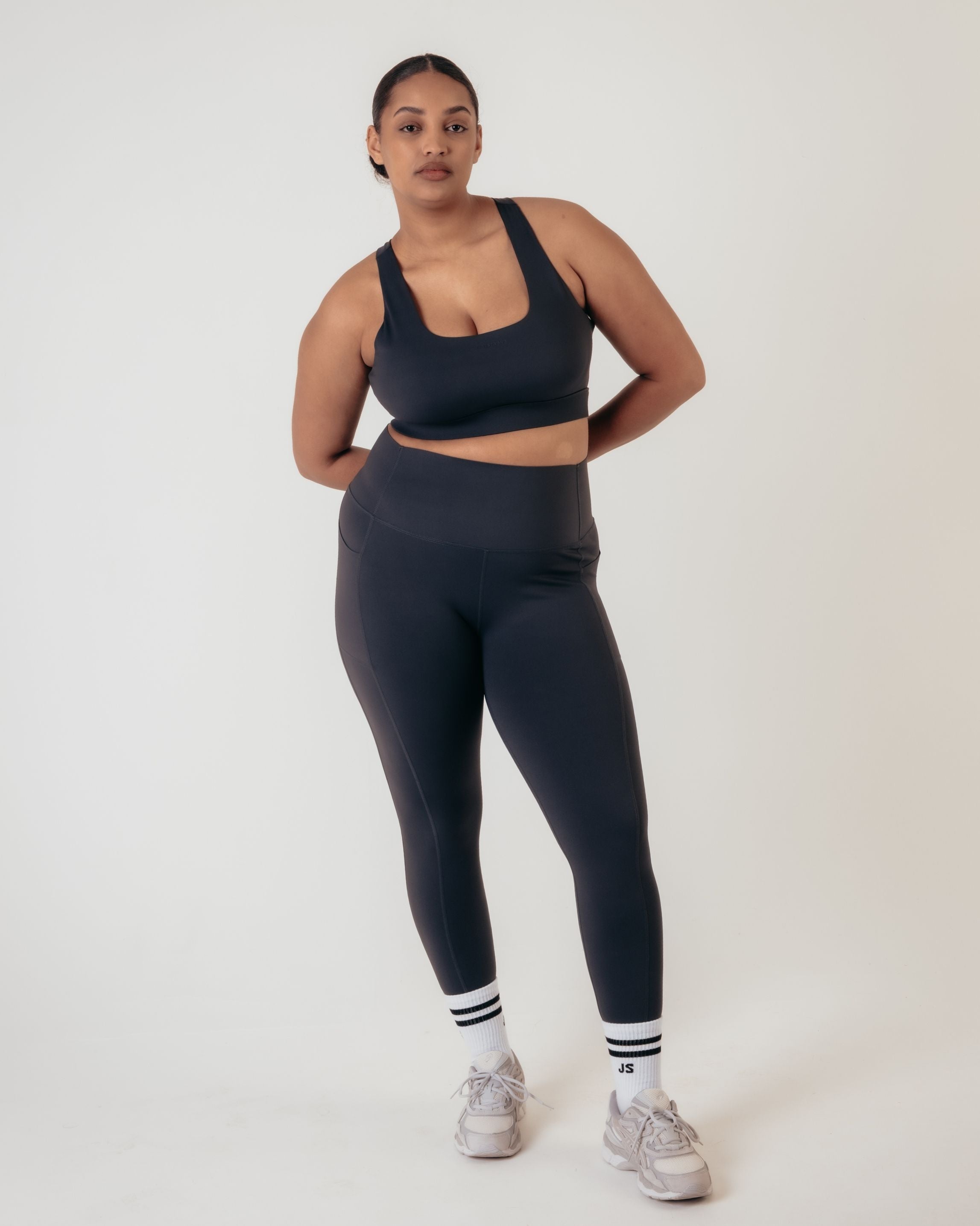 Flex Medium Support Bra - Black