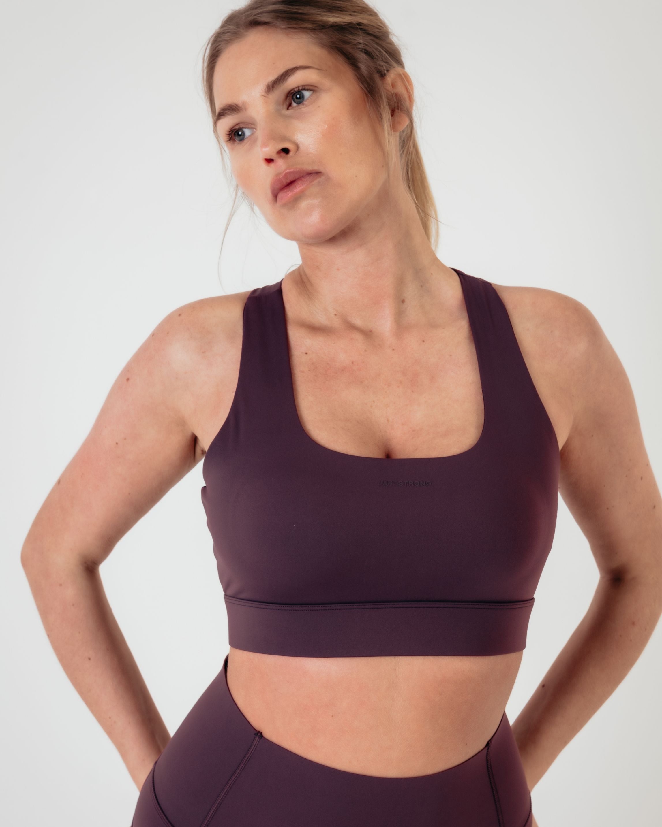 Flex Medium Support Bra - Burgundy