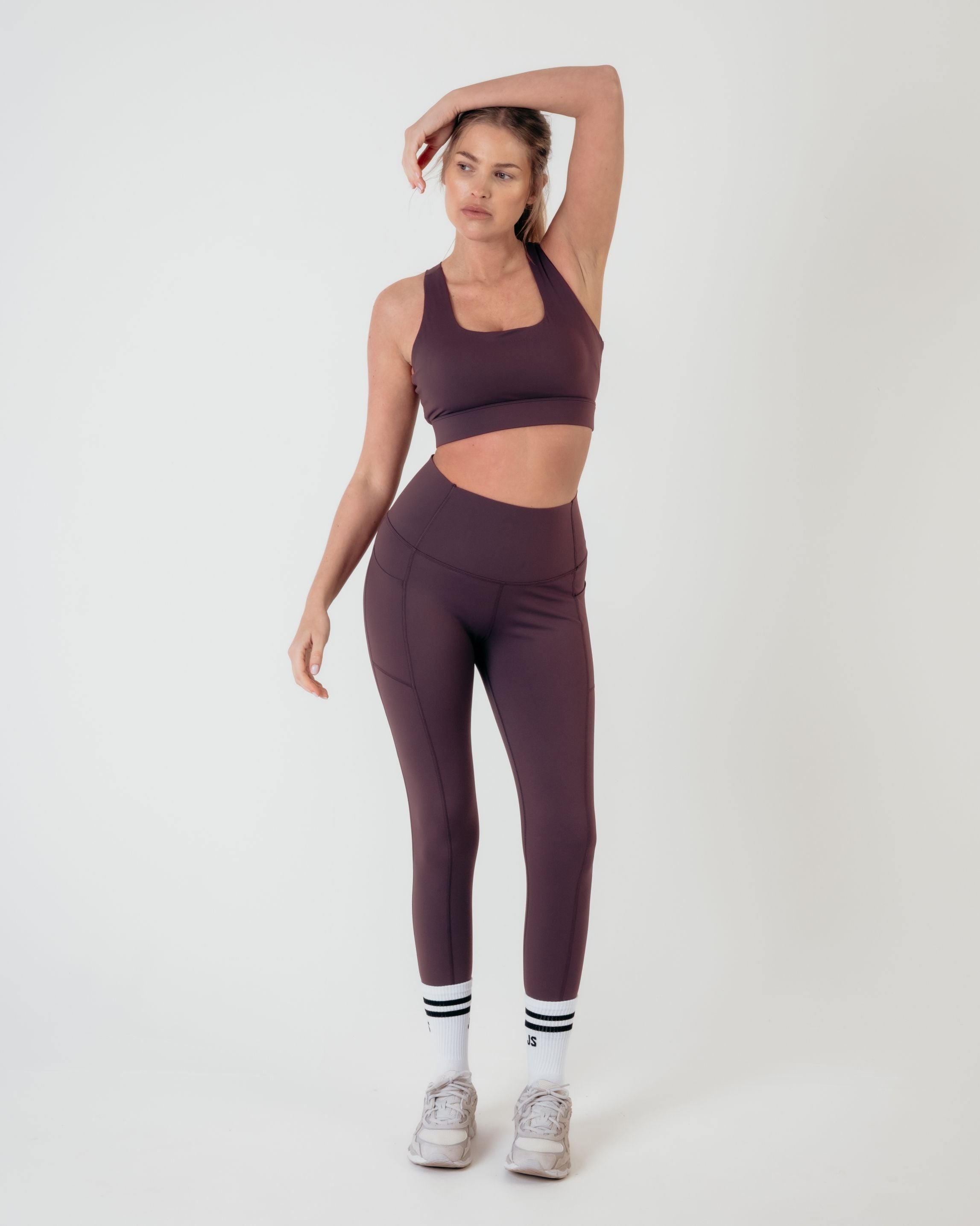 Flex Medium Support Bra - Burgundy