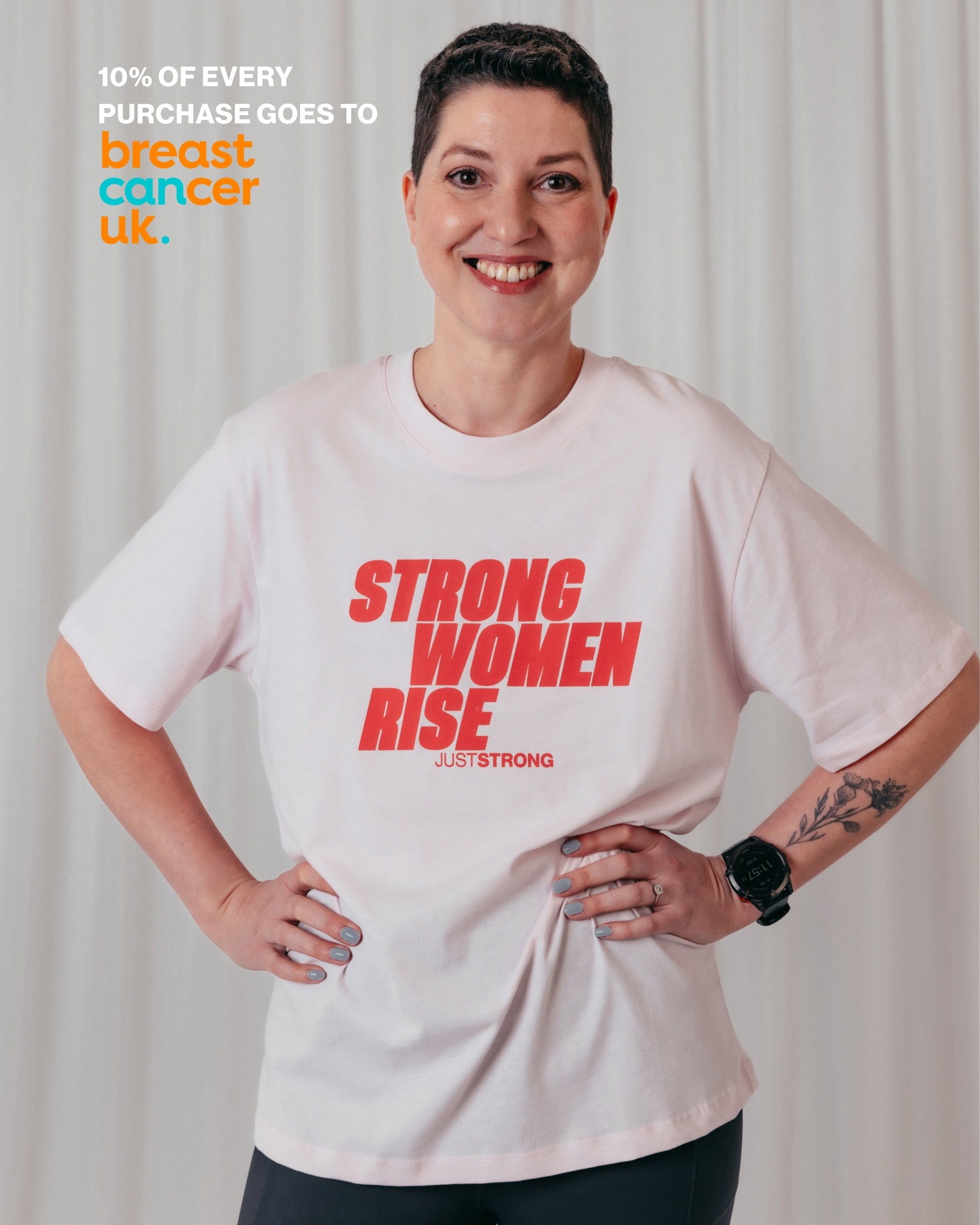 Rise Boyfriend Tee - Washed Pink