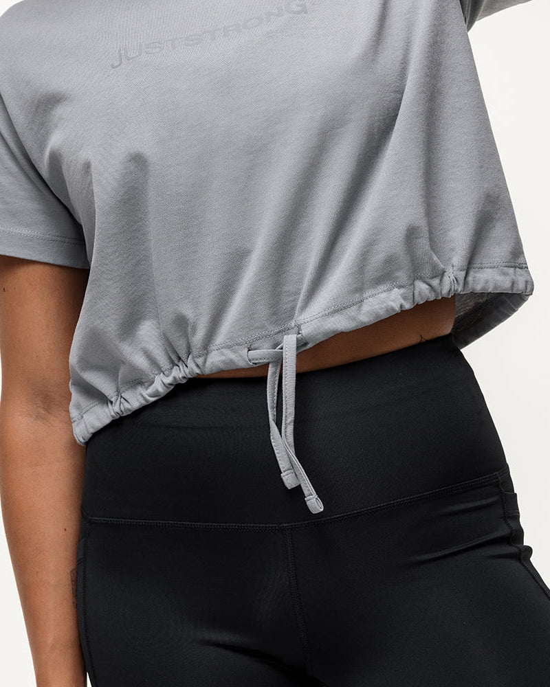 Everyday Drawstring Tee - Shadow Grey