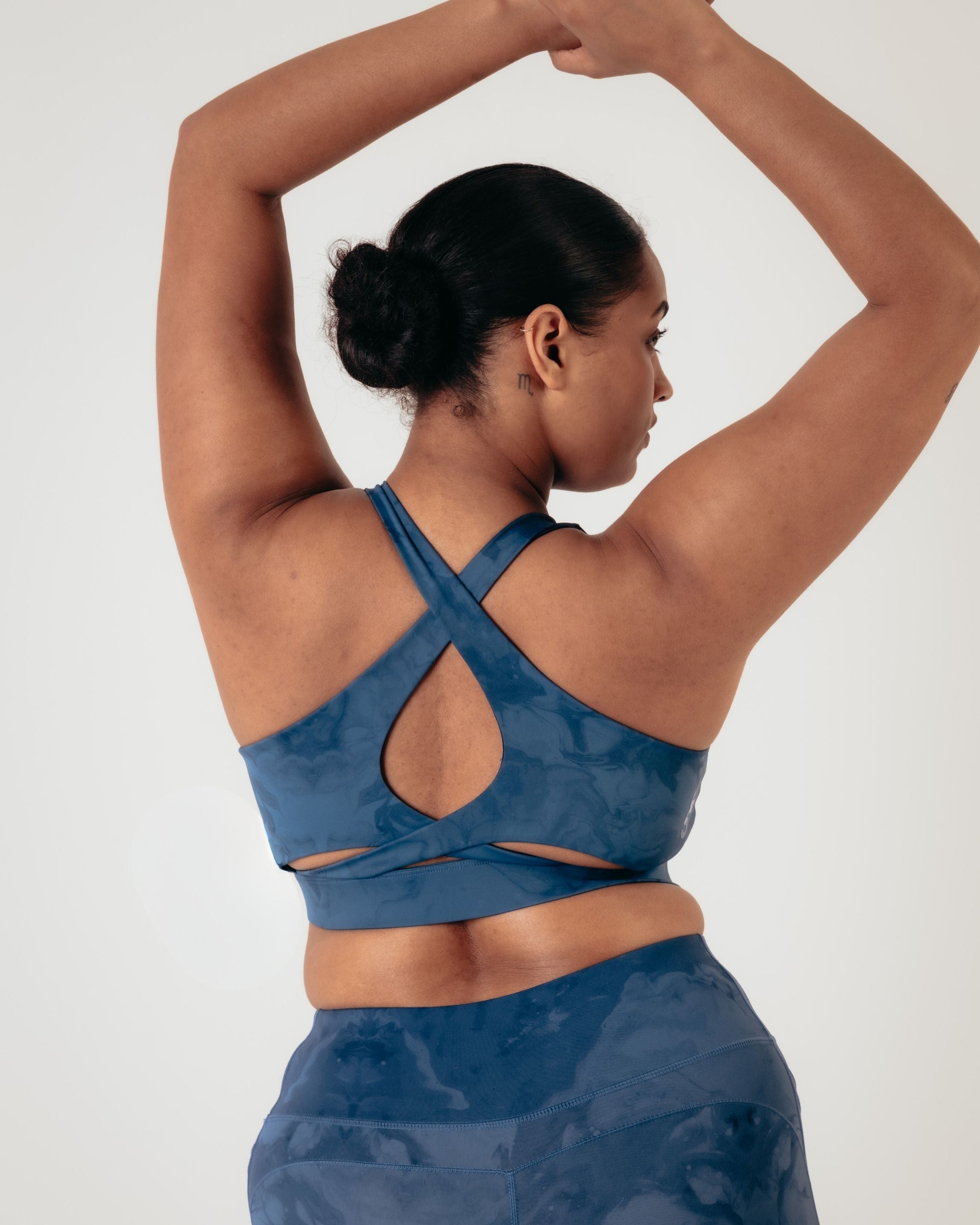 Flex Medium Support Bra - Indigo Marble