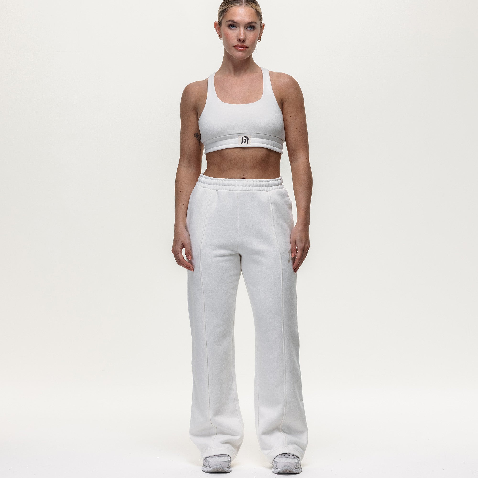 Throw On Open Hem Joggers - Vintage Stone