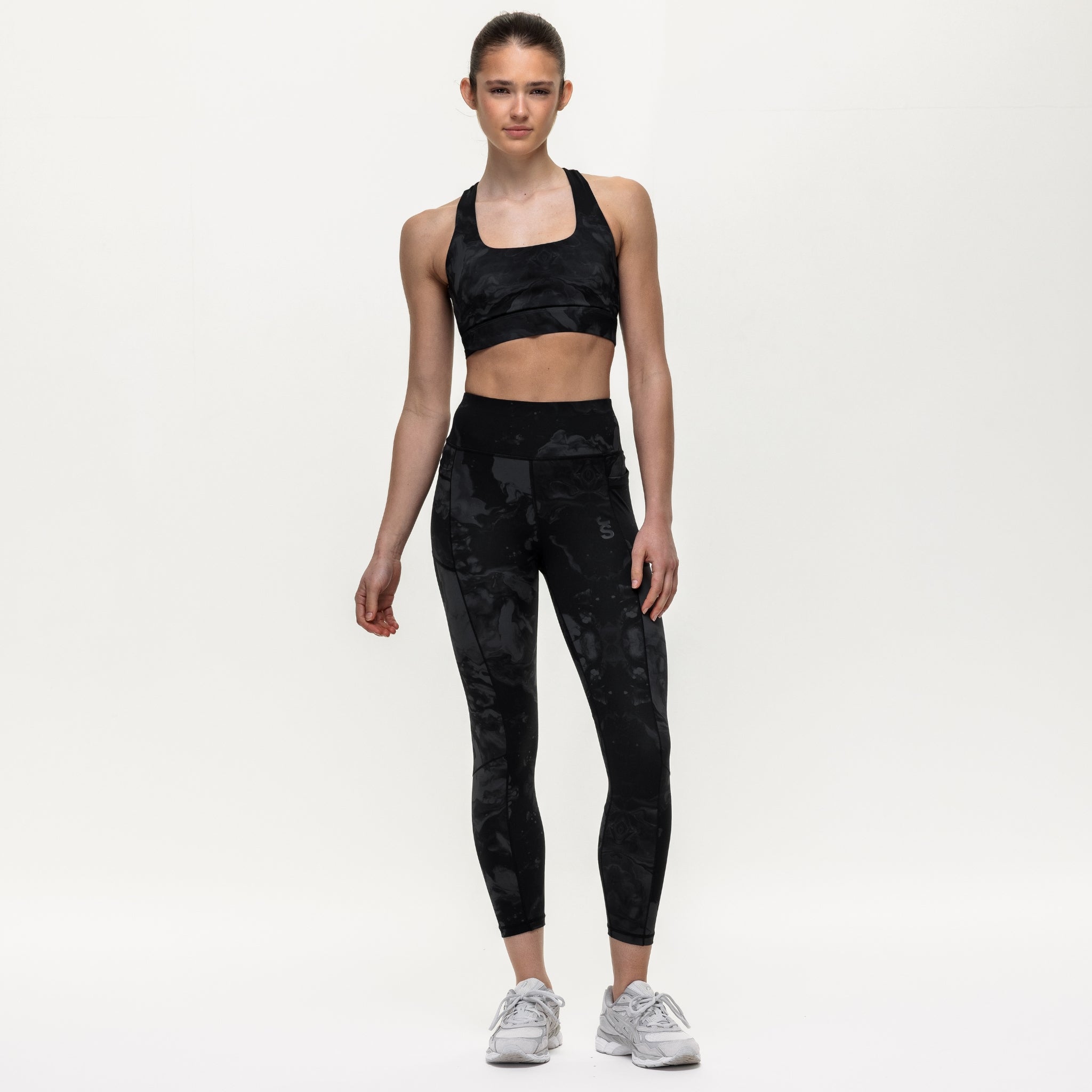 Power 7/8 Training Leggings - Slate Marble