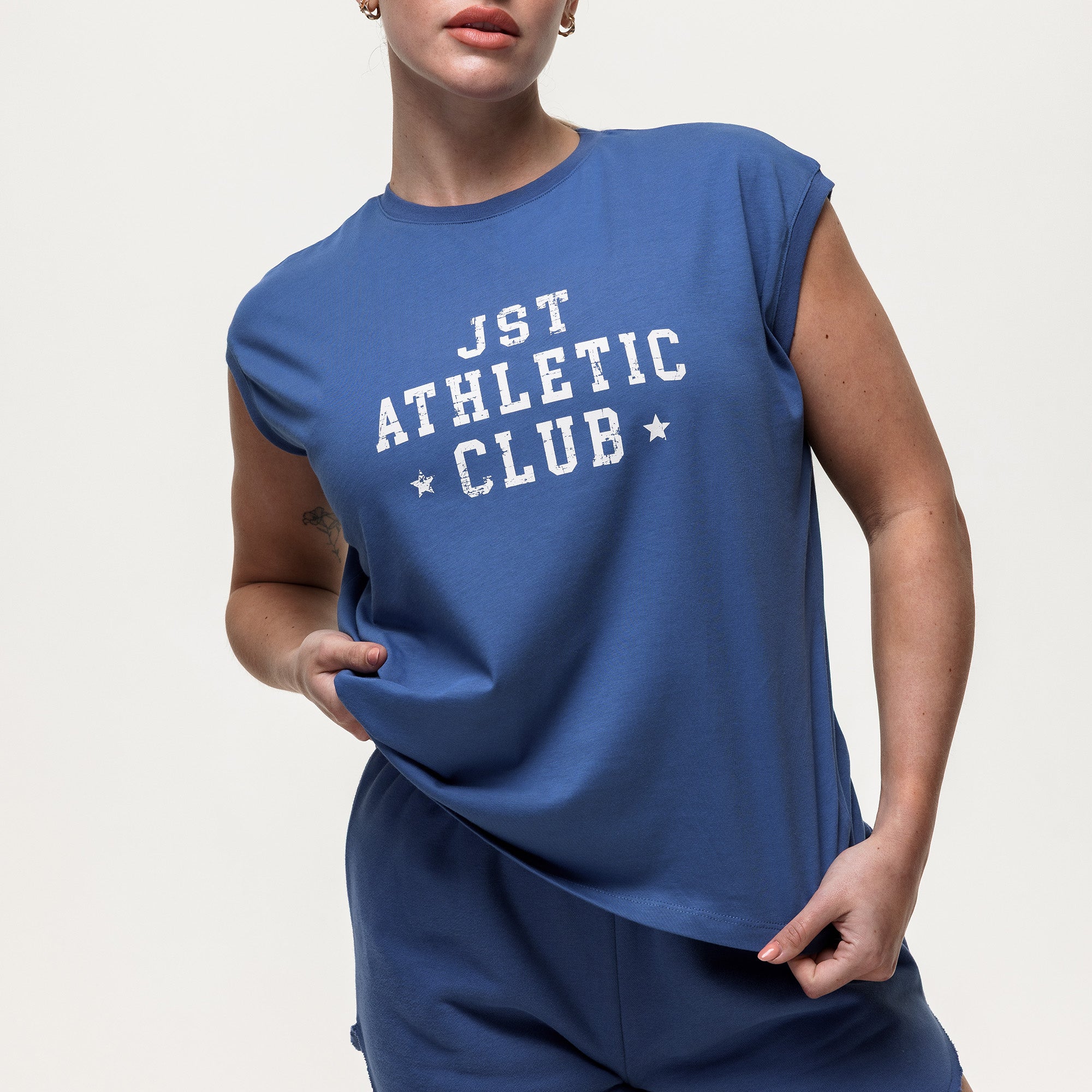 Relax Muscle Tank - Vintage Indigo