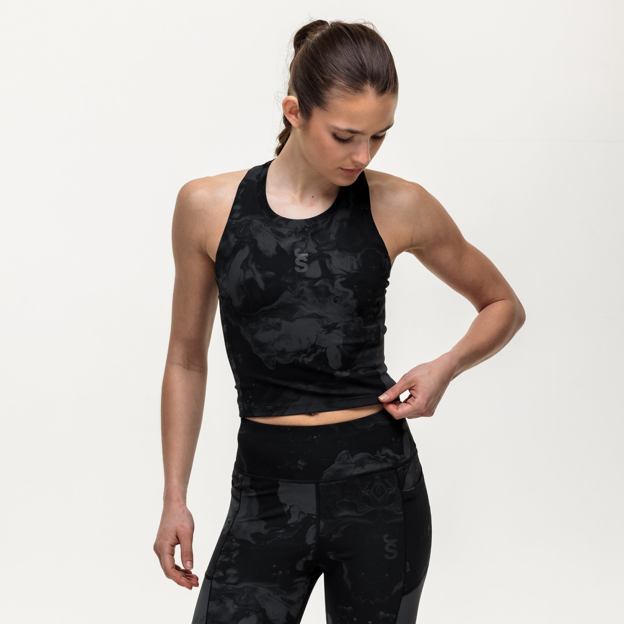 Training Crop Tank - Slate Marble