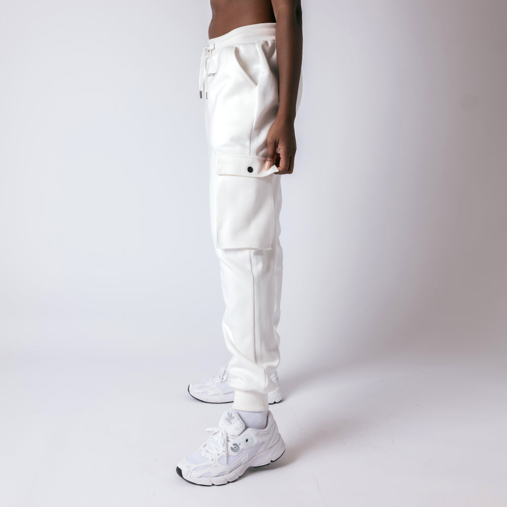 Cargo Joggers - Ivory White