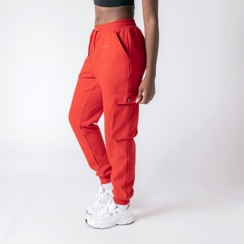 Cargo Joggers - Ruby Red