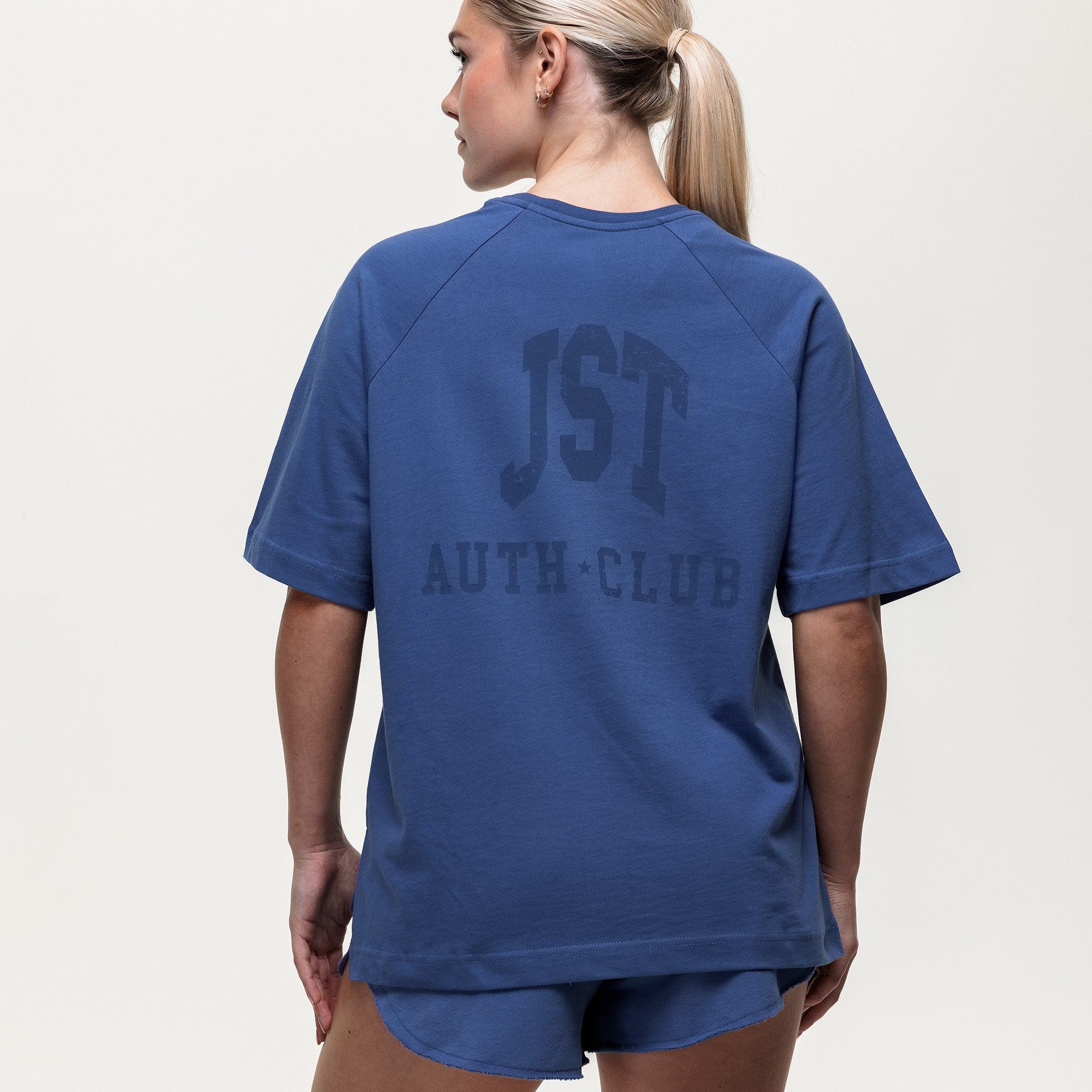 Laid Back Over Sized Tee - Vintage Indigo