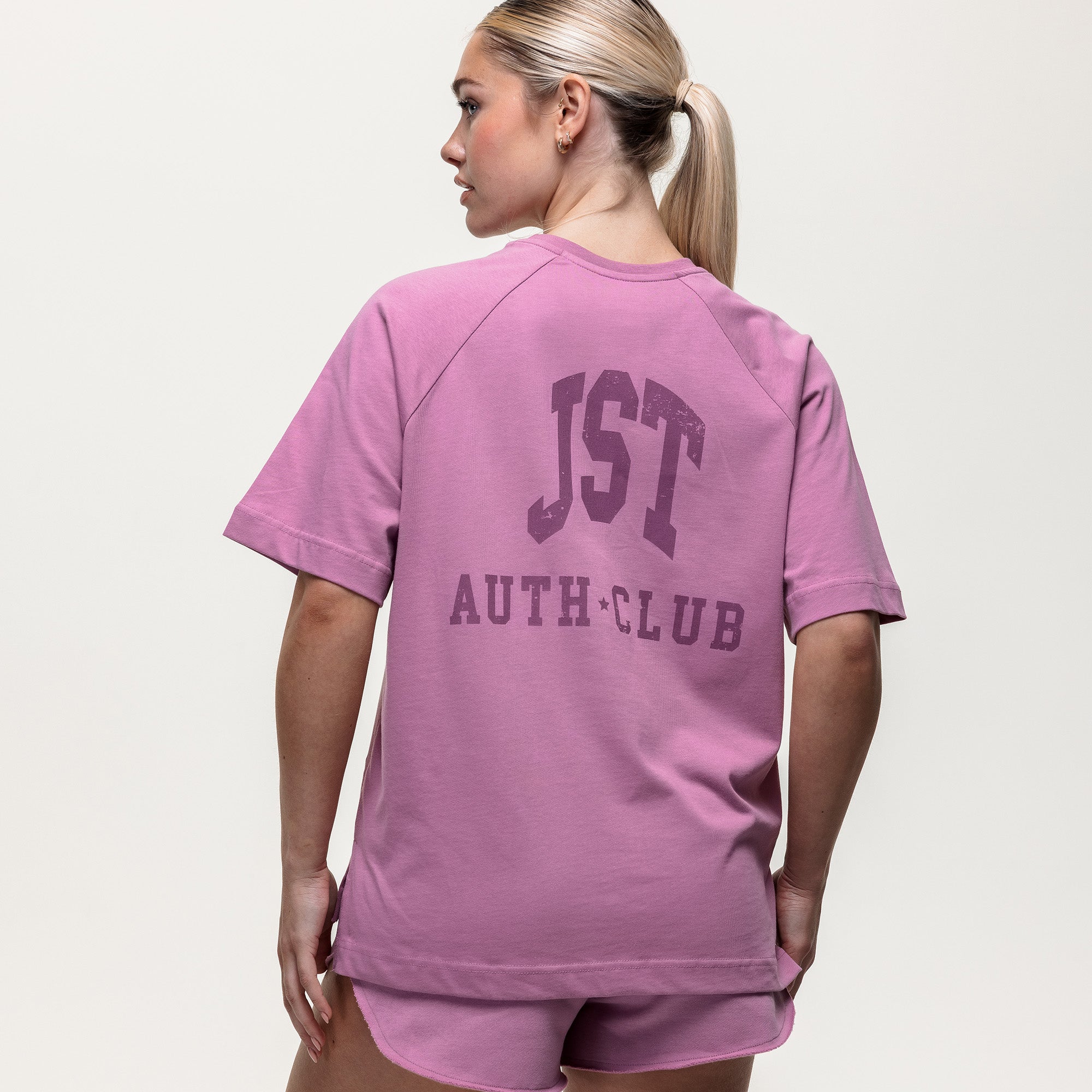 Laid Back Over Sized Tee - Vintage Orchid