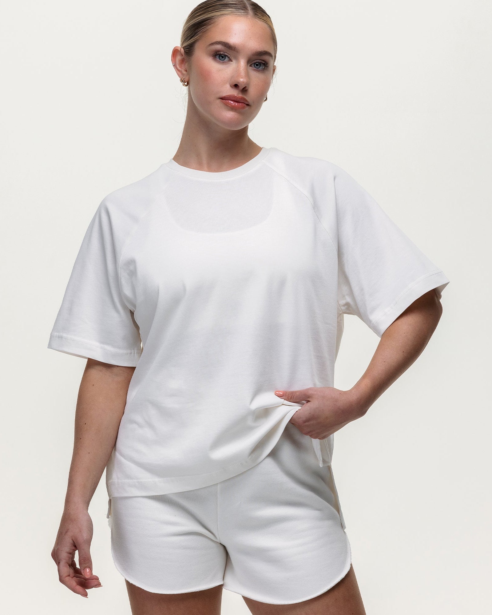 Laid Back Over Sized Tee - Vintage Stone