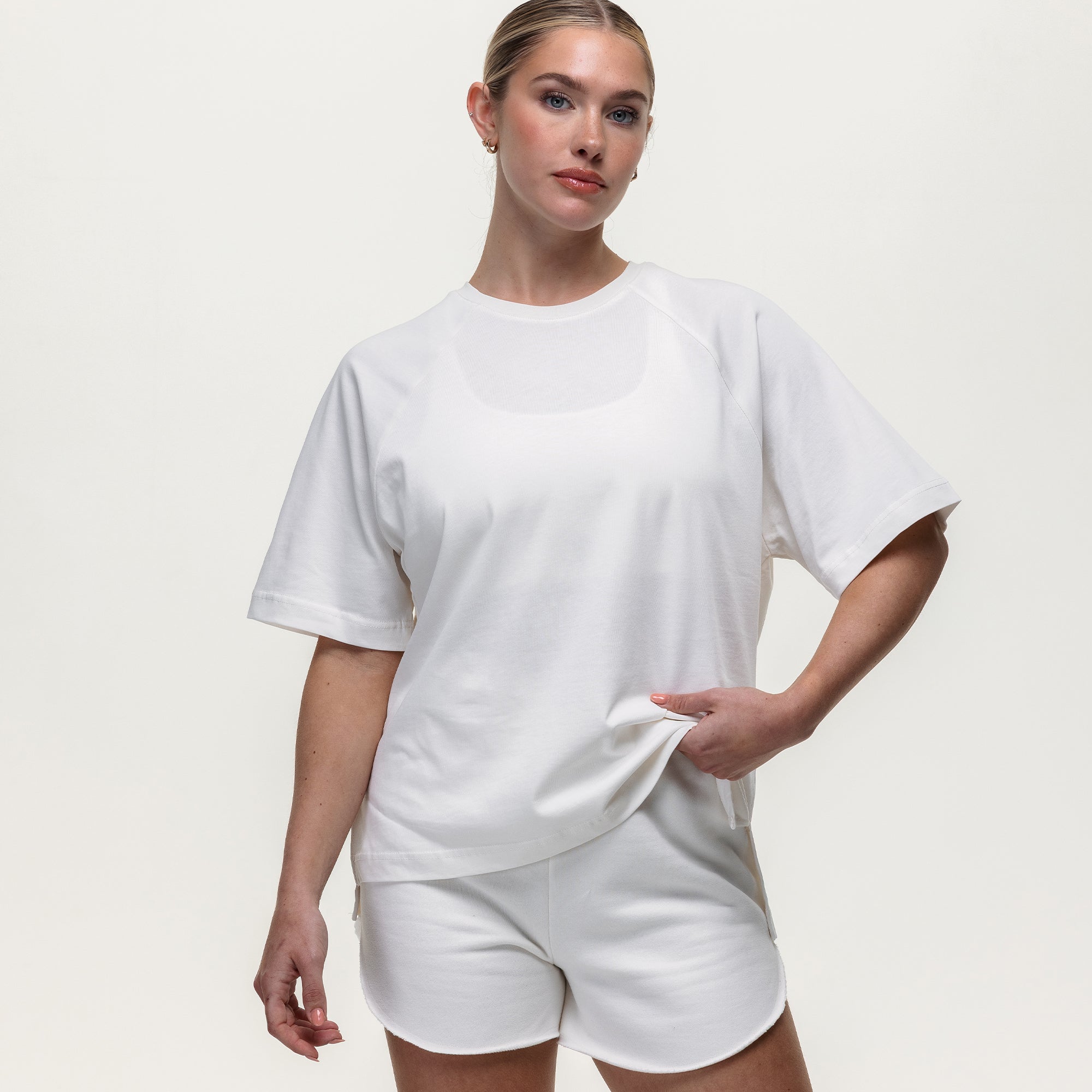 Laid Back Over Sized Tee - Vintage Stone