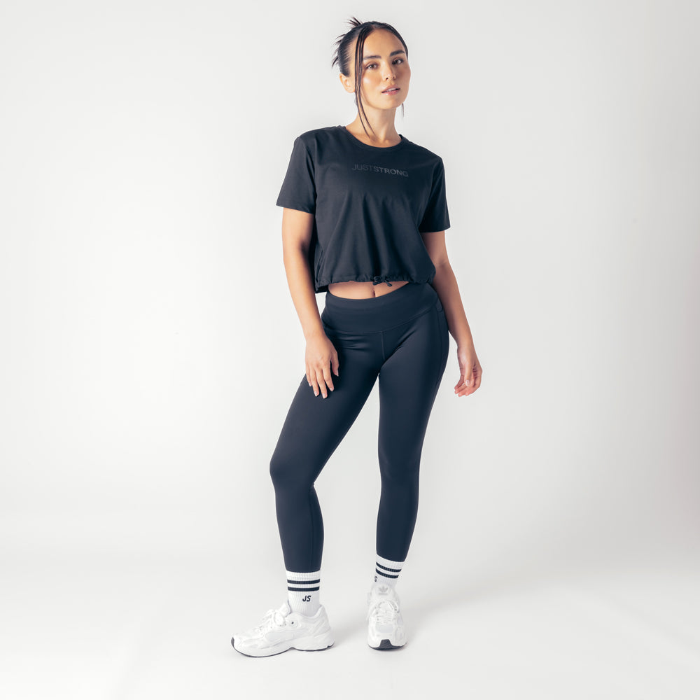 Mid Rise Genesis Leggings - Black Onyx