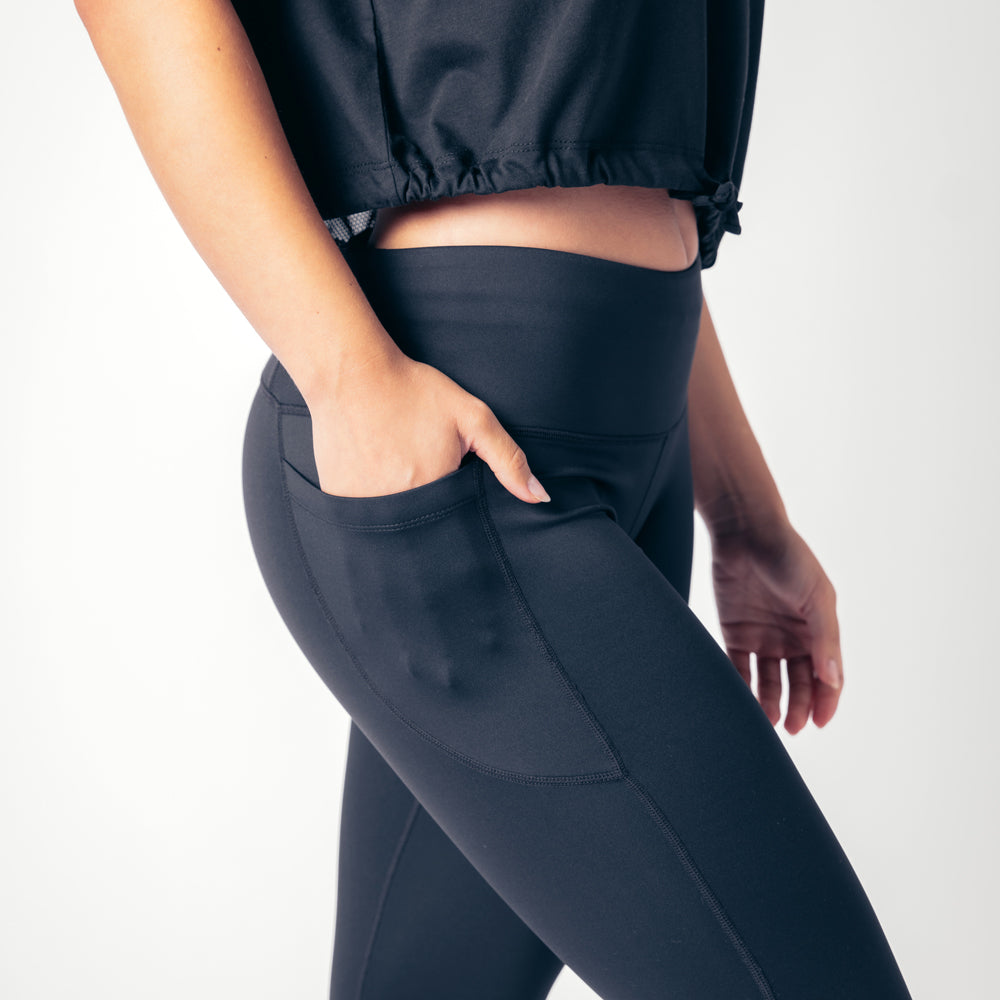 Mid Rise Genesis Leggings - Black Onyx