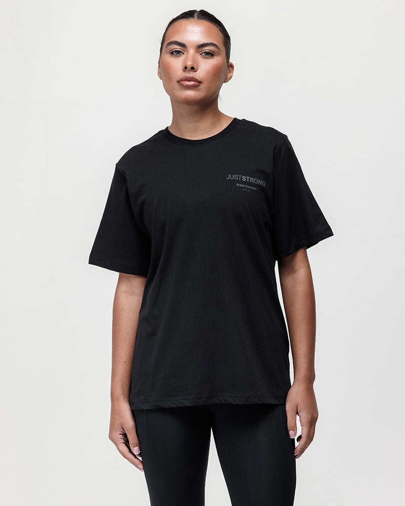 Motion Boyfriend Logo Tee - Black