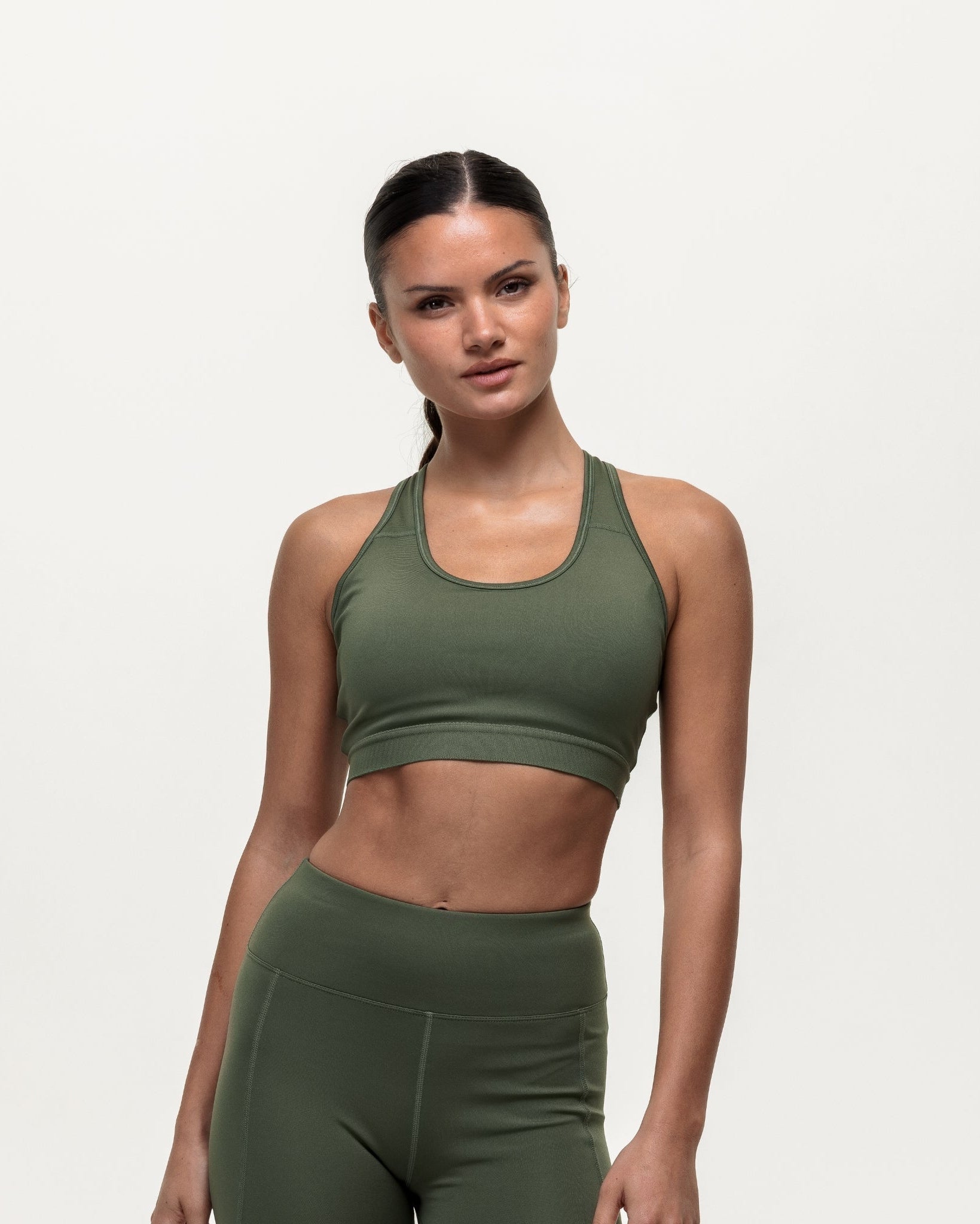 Motion Medium Support Bra - Khaki