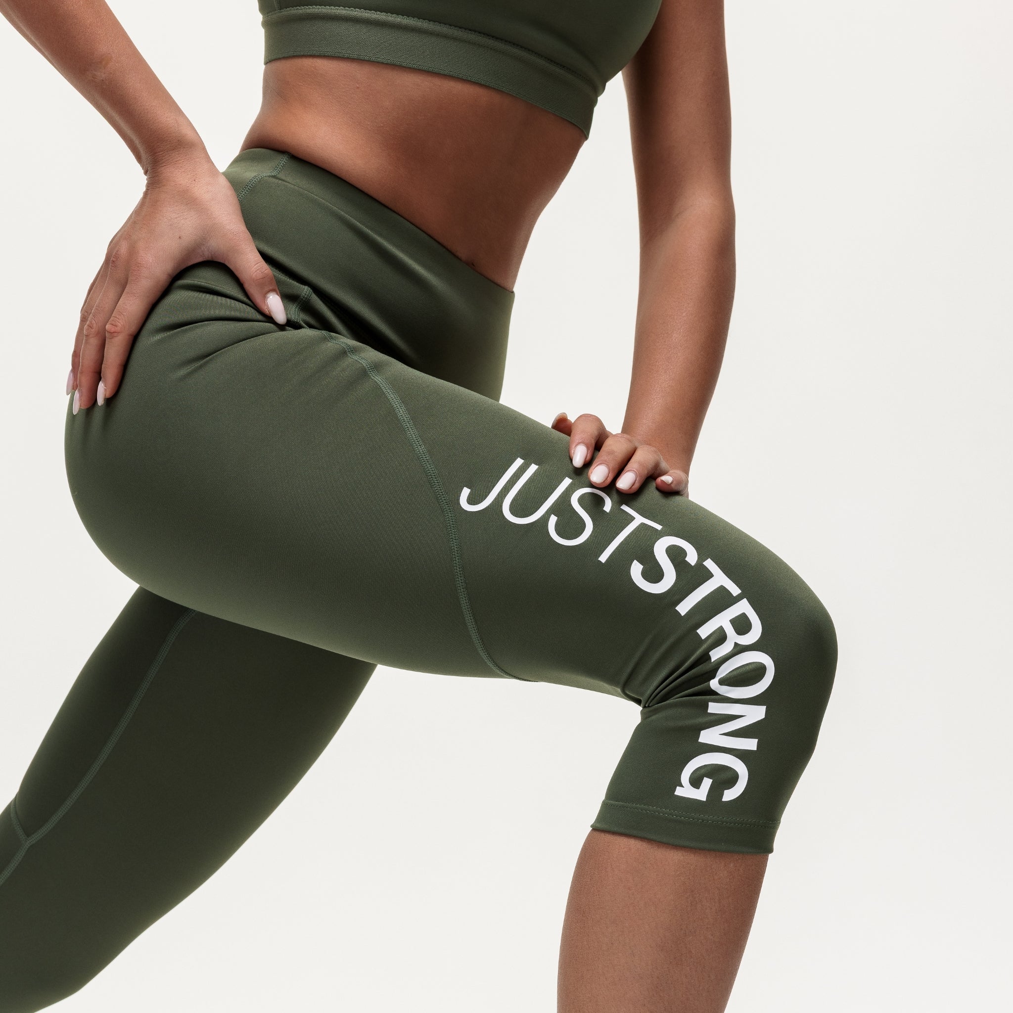 Motion Capri Leggings - Khaki