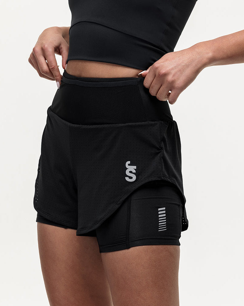 Run Mesh 2-in-1 Short - Black Onyx