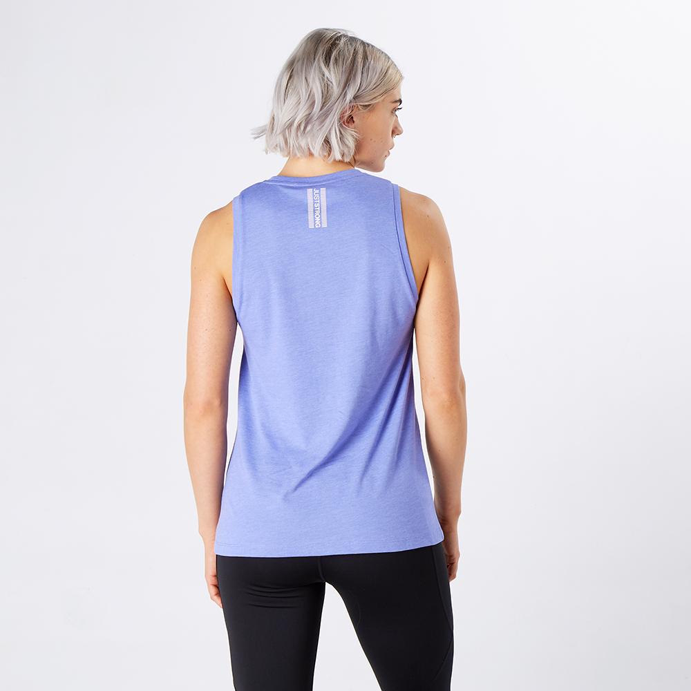 Blue Iris Marl Athletic Box Tank